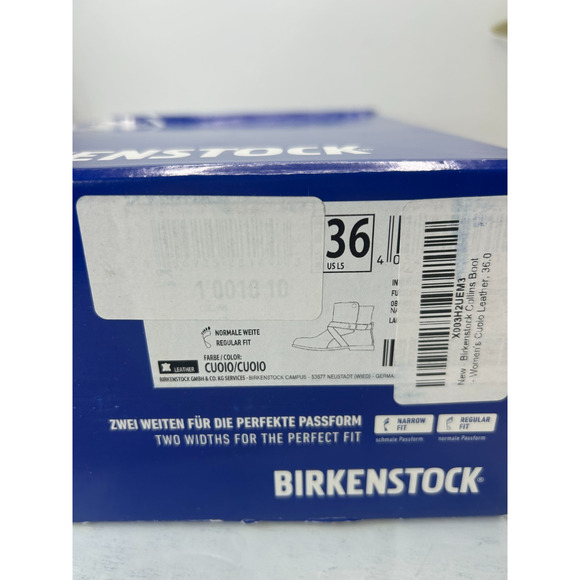 Birkenstock Collins Leather Ankle Boots Cuoio Regular Fit 1001010 Women 5 NWB - Picture 11 of 11